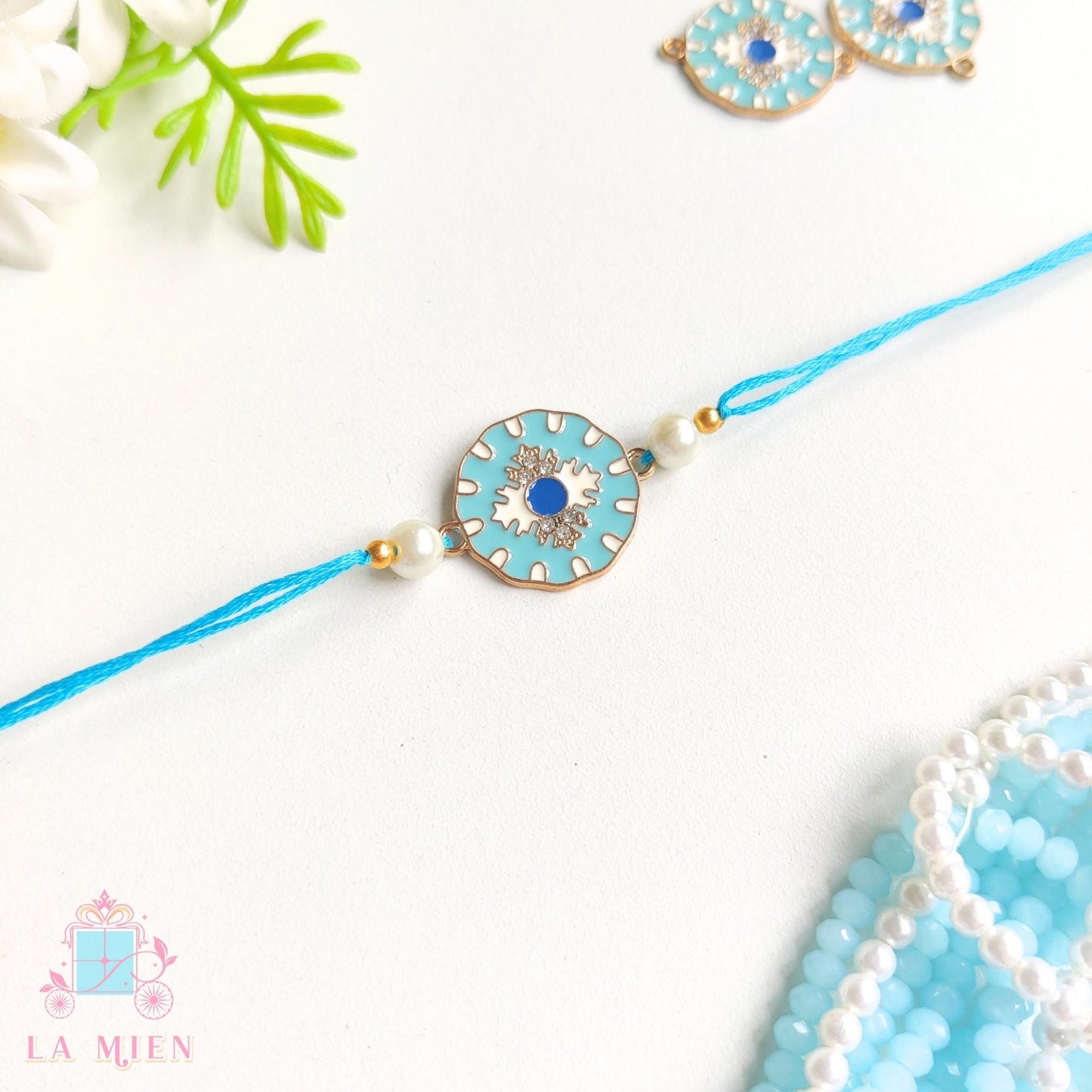 sky blue desiger rakhi