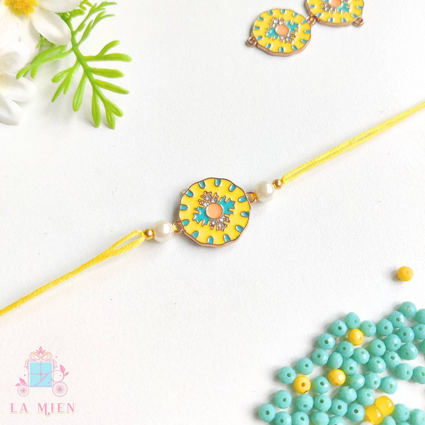 yellow color rakhi