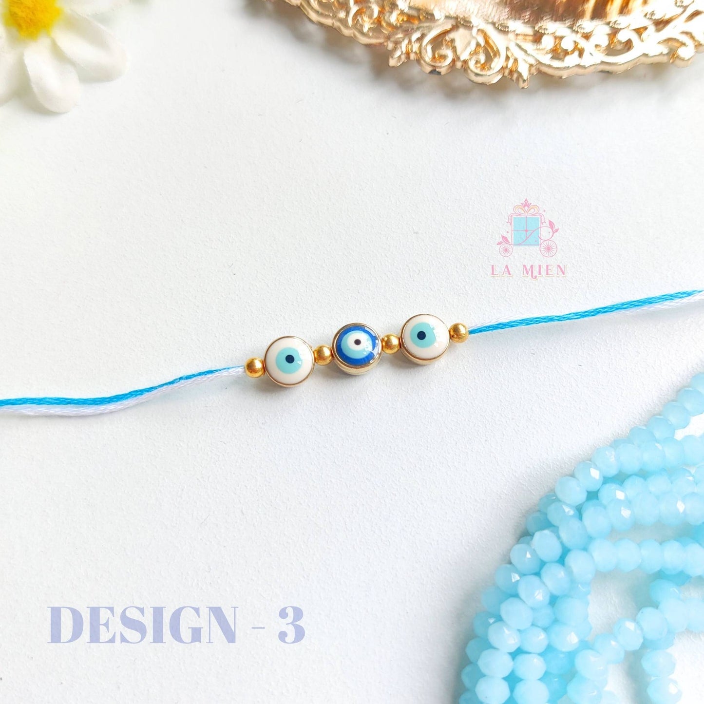 design 3 of evil eye rakhi bracelet