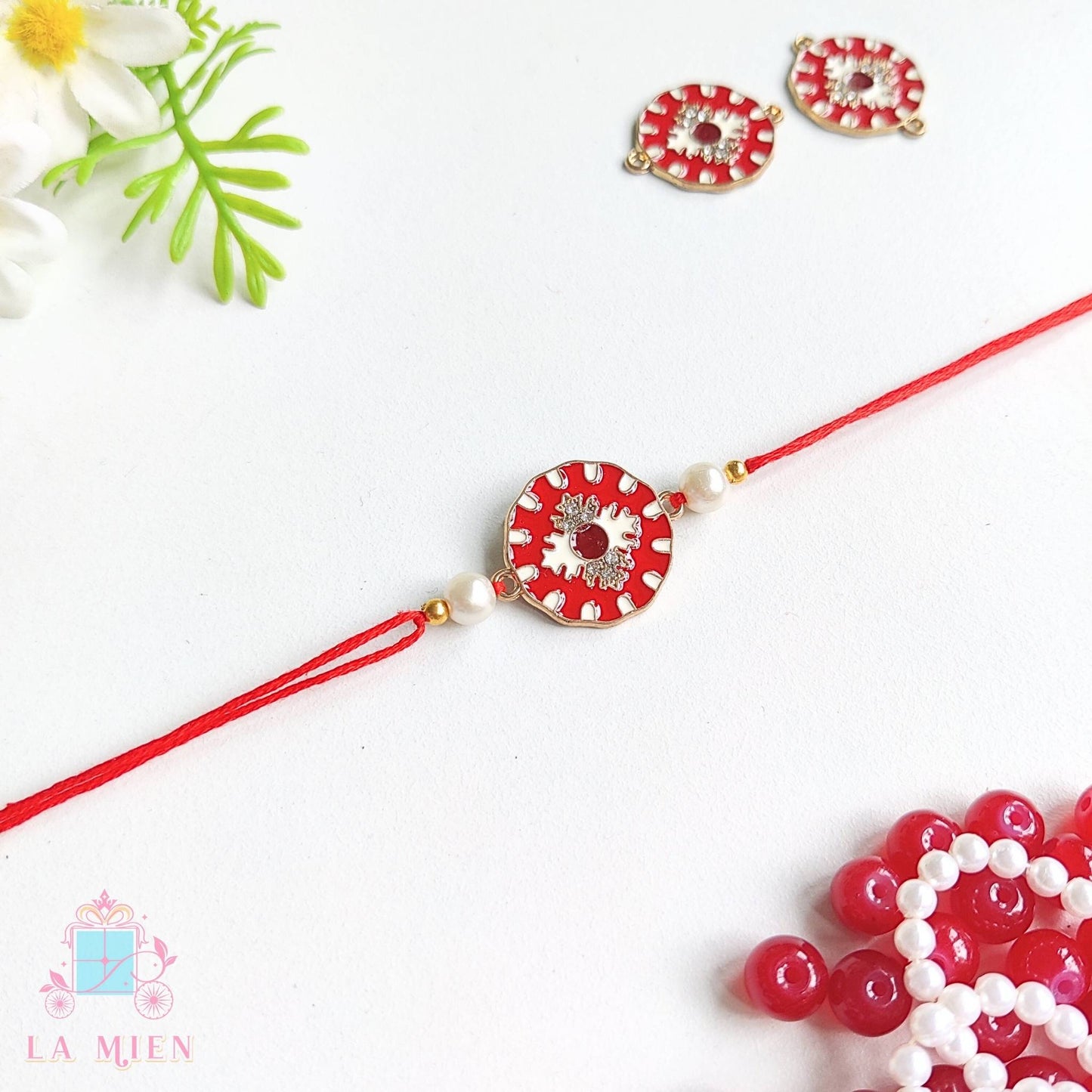 red colour designer rakhi