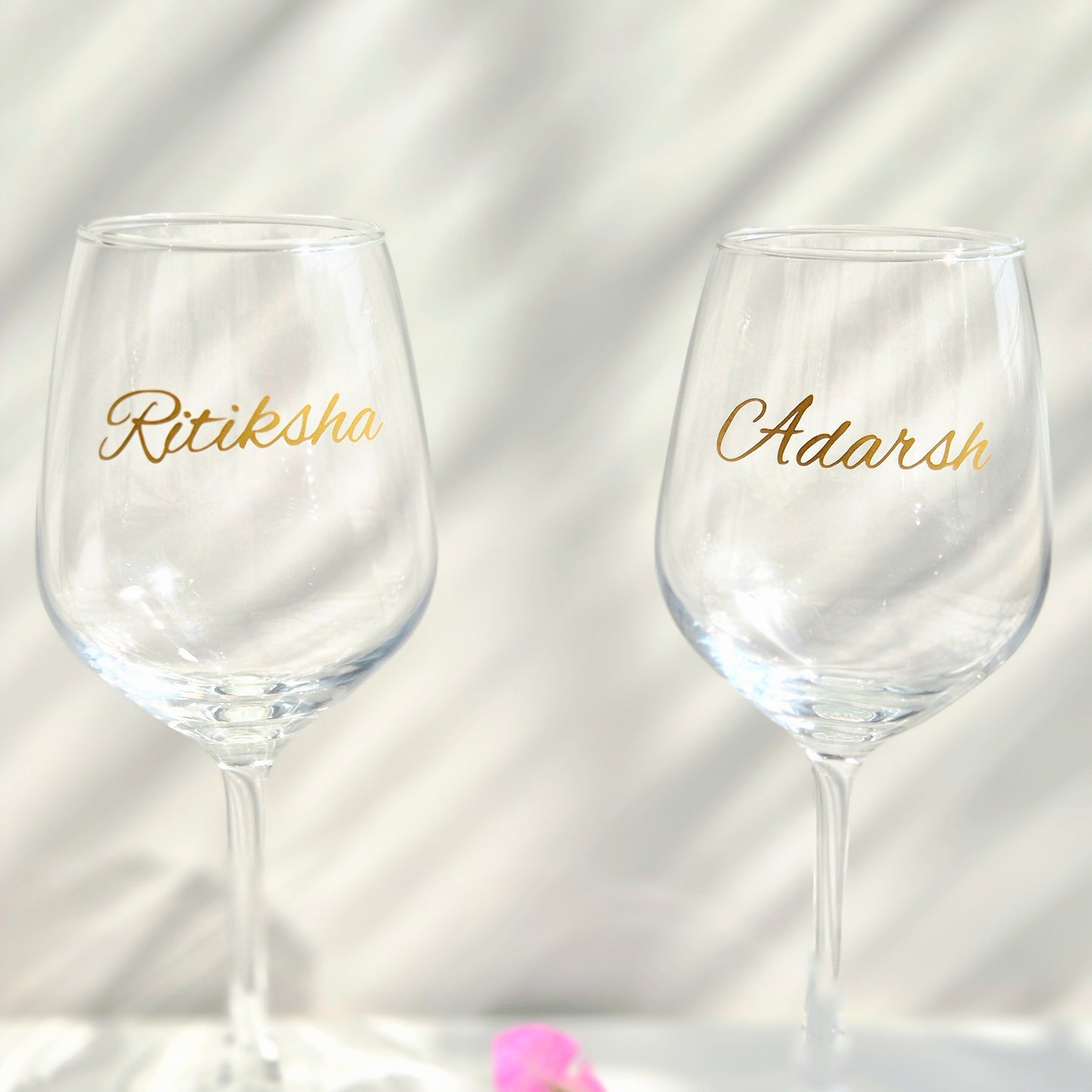 Personalized Wine Glass Set