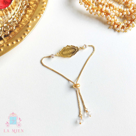 Bhabhi Rakhi Bracelet with Golden Chain