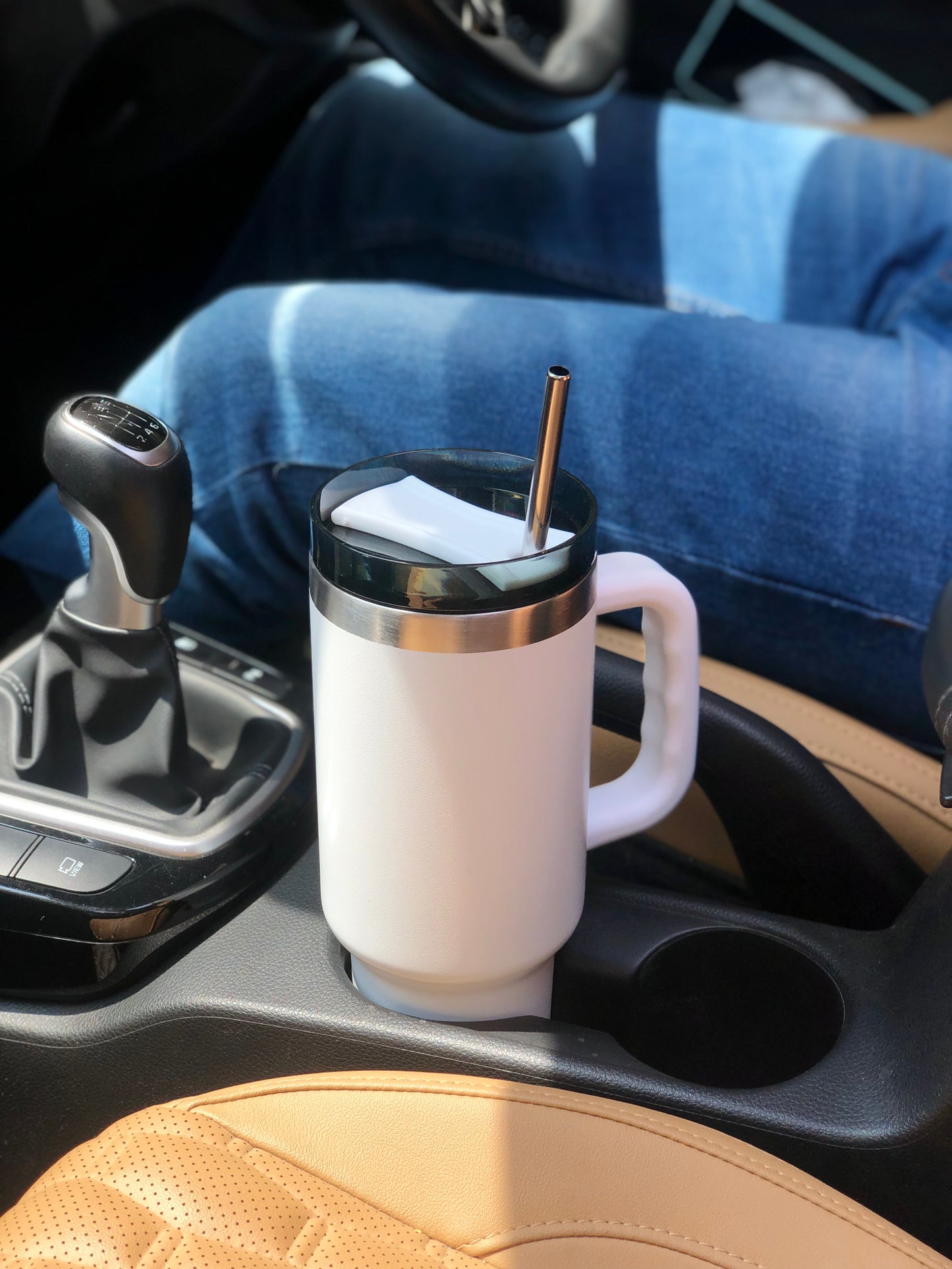 1.2L Custom Design/Quote Insulated Sipper – Hot & Cold Large Travel Tumbler