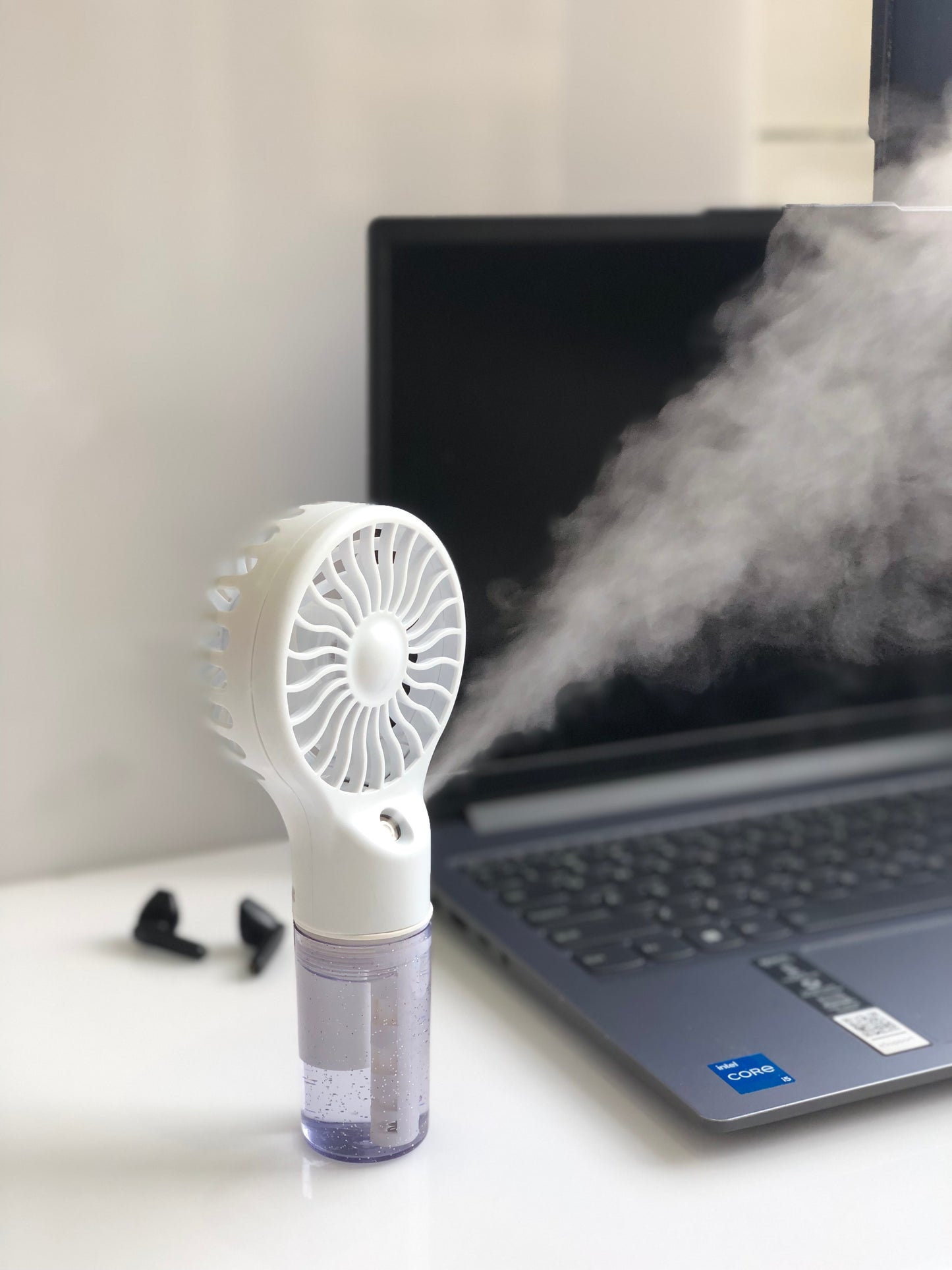 Rechargeable Handheld Mist Fan – Portable Mini USB Fan for Summer