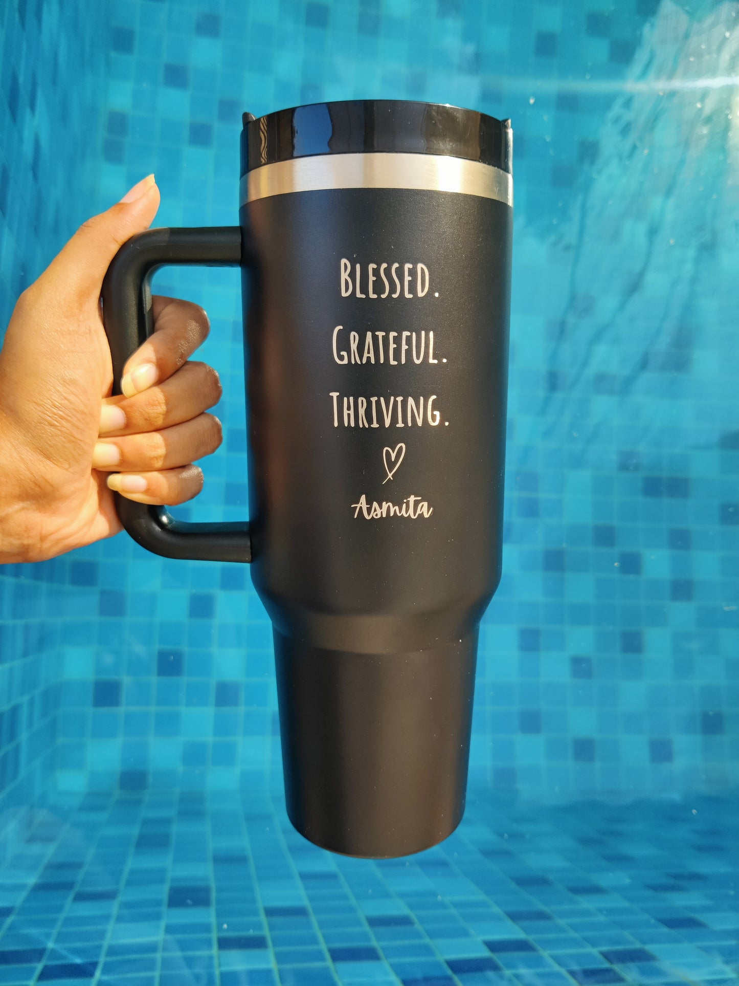 1.2L Custom Design/Quote Insulated Sipper – Hot & Cold Large Travel Tumbler