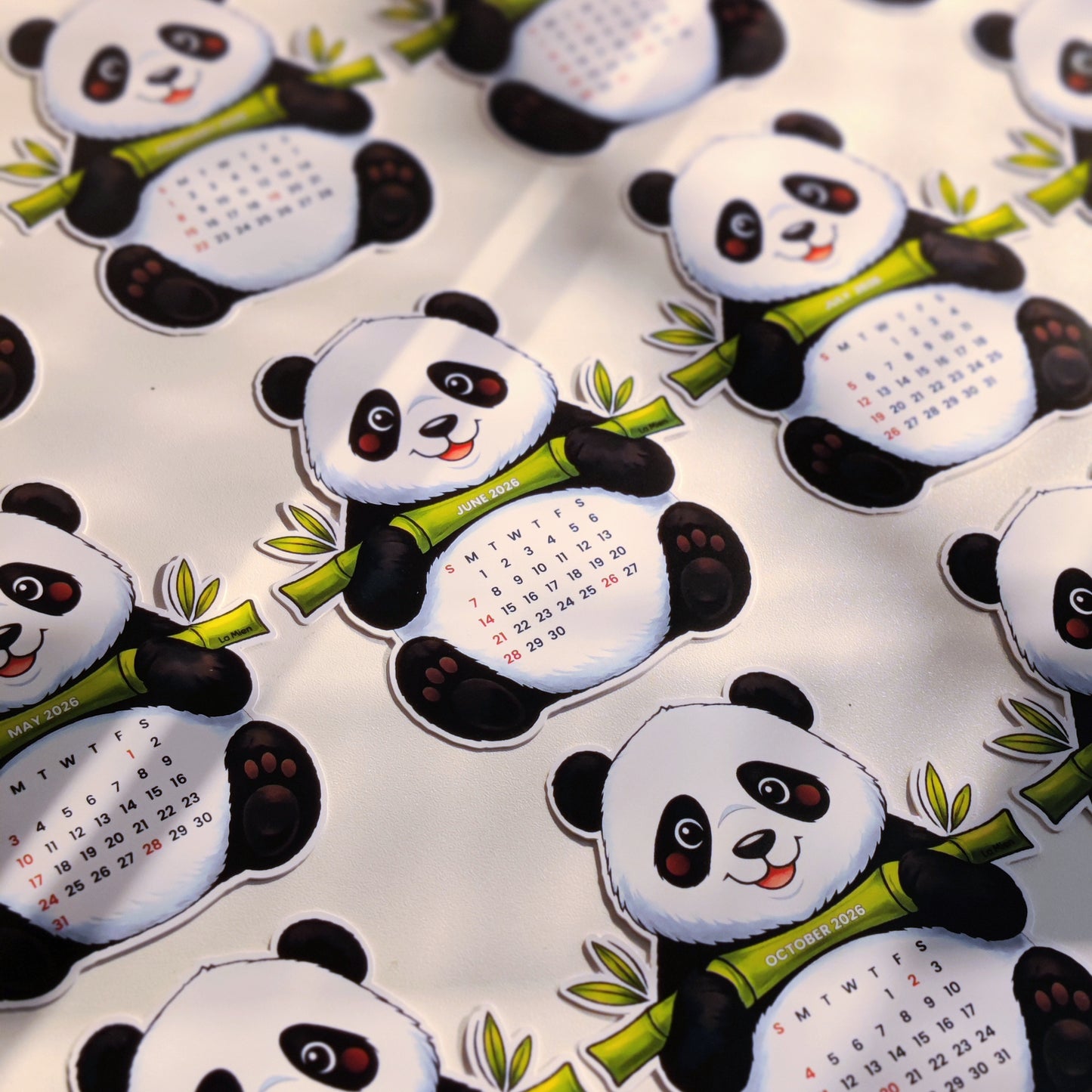 cute office desk decor, desk calendar for office, panda office accessories, clutter free desk decor